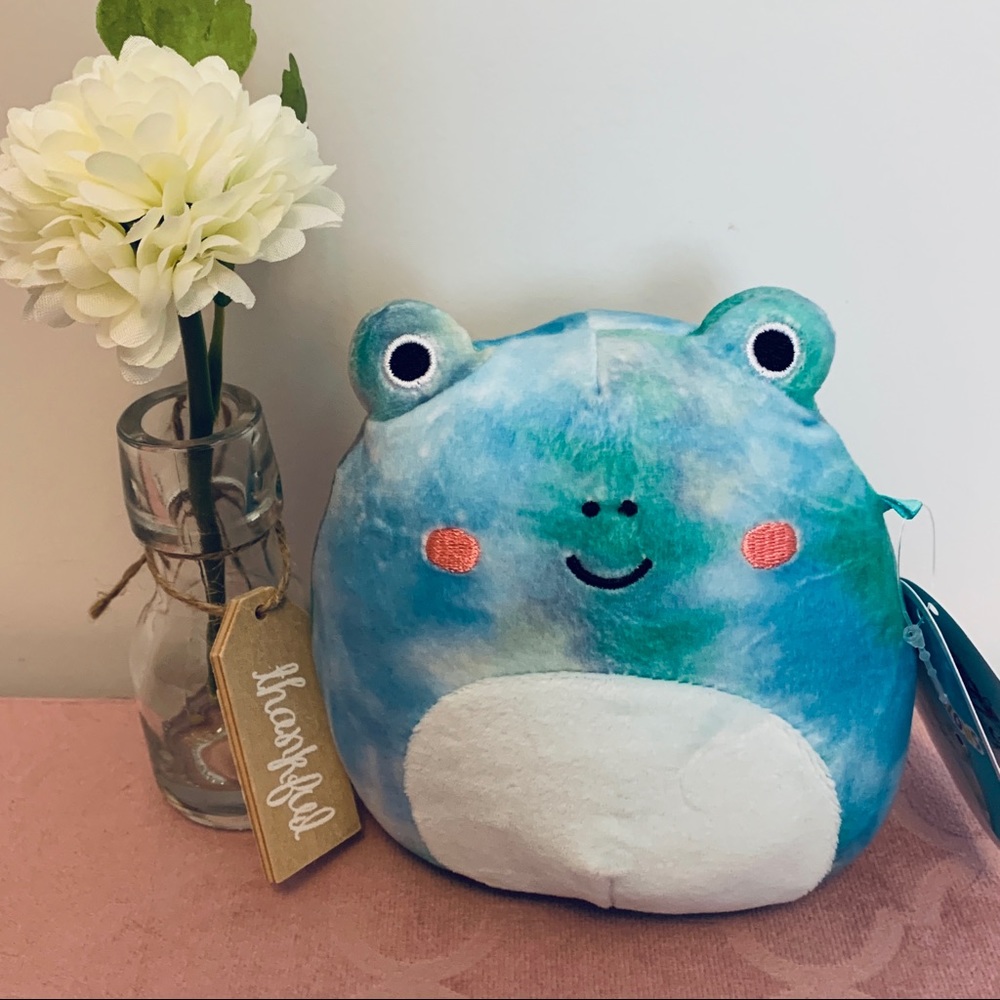 Squishmallow Ferdie Frog 🐸, Spring 🌸, Tie Dye, 5” New